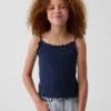 Camiseta sin mangas de punto acanalado «pointelle» para niño