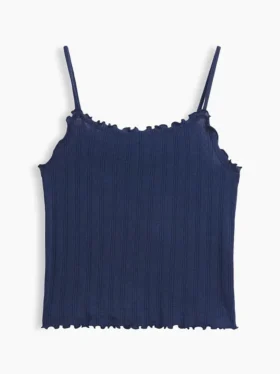 Camiseta sin mangas de punto acanalado «pointelle» para niño