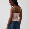 Camiseta sin mangas de punto acanalado «pointelle» para niño