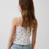 Camiseta sin mangas de punto acanalado «pointelle» para niño
