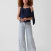 Camiseta sin mangas de punto acanalado «pointelle» para niño