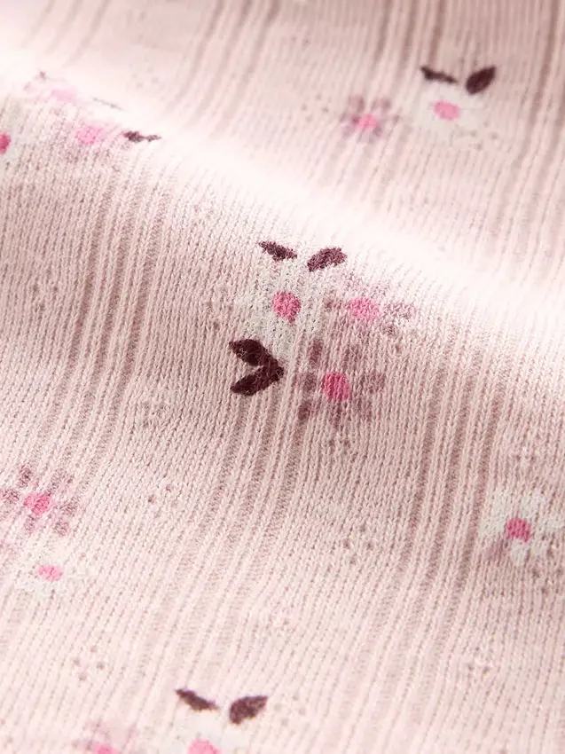 Camiseta sin mangas de punto acanalado «pointelle» para niño