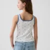 Camiseta sin mangas de punto calado para niños