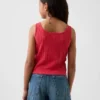 Camiseta sin mangas de punto calado para niños