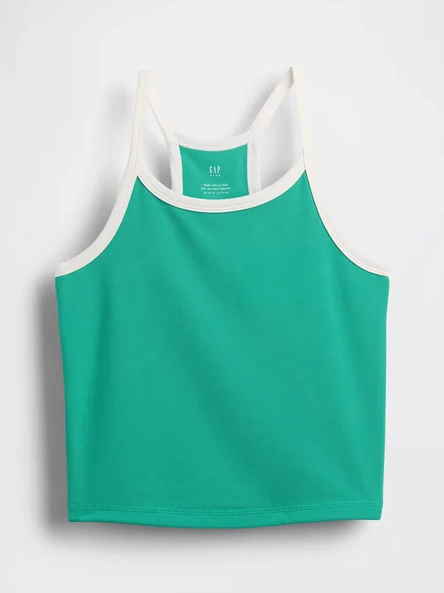 Camiseta sin mangas deportiva con espalda nadadora para niños