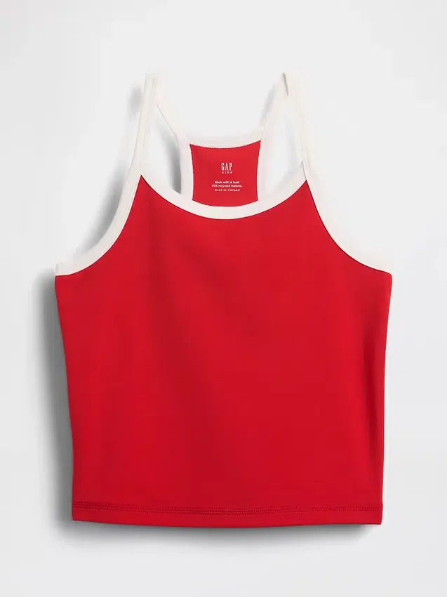 Camiseta sin mangas deportiva con espalda nadadora para niños