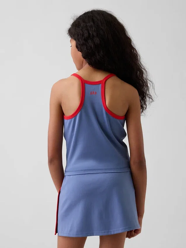 Camiseta sin mangas deportiva con espalda nadadora para niños