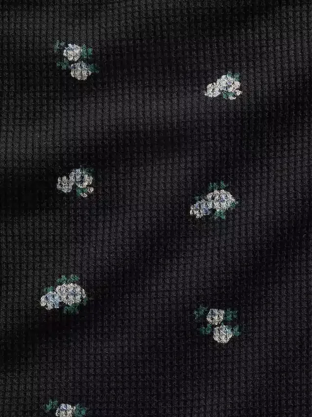 Camiseta sin mangas infantil con ribete de encaje y tejido de gofre