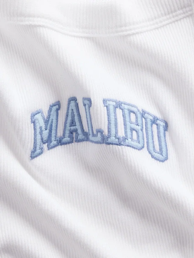 Camiseta sin mangas infantil de cuello cuadrado con canalé