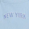 Camiseta sin mangas infantil de cuello cuadrado con canalé