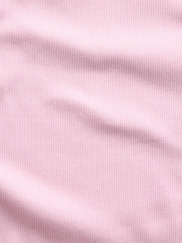 Camiseta sin mangas infantil de cuello cuadrado con canalé