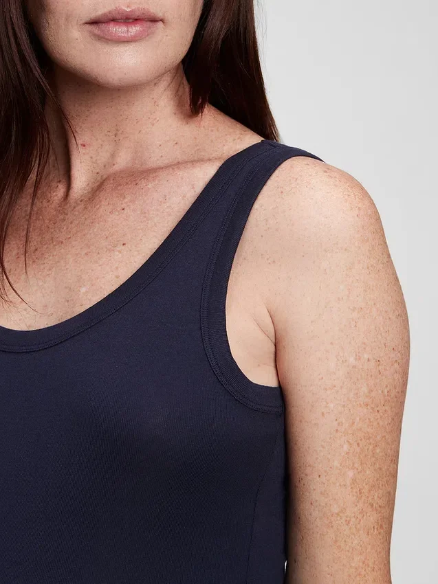 Camiseta sin mangas moderna de premamá