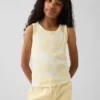 Camiseta sin mangas para niño con efecto tie-dye y cuello acanalado