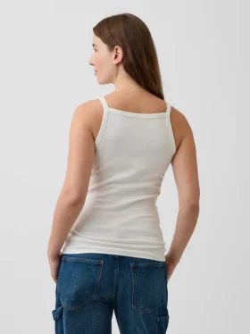 Camiseta sin mangas premamá con cuello delantal