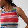 Camiseta sin mangas transparente «Happy Stripe» de Gapstudio
