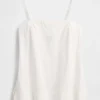 Camiseta sin tirantes de mezcla de lino