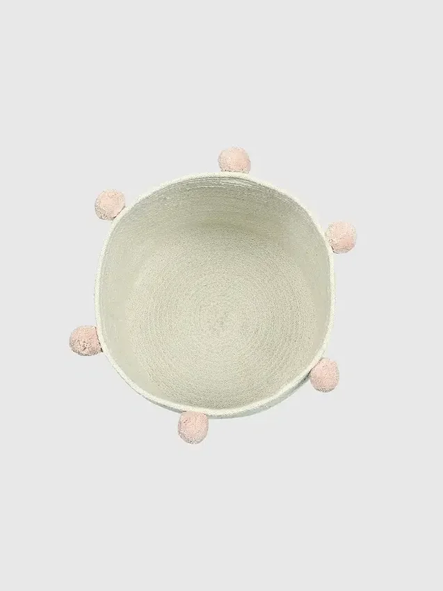 Cesta «Bubbly» de Lorena Canals, color natural-nude