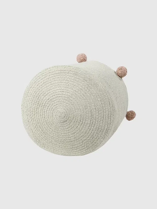 Cesta «Bubbly» de Lorena Canals, color natural-nude