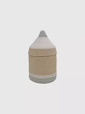 Cesta «Pencil» de Lorena Canals, azul salvia