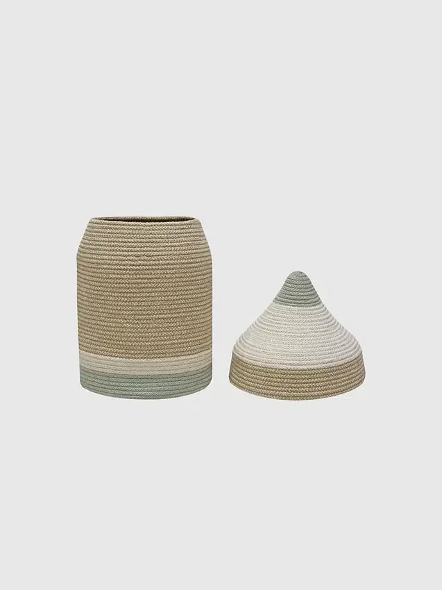 Cesta «Pencil» de Lorena Canals, azul salvia
