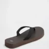 Chanclas con plataforma de lona