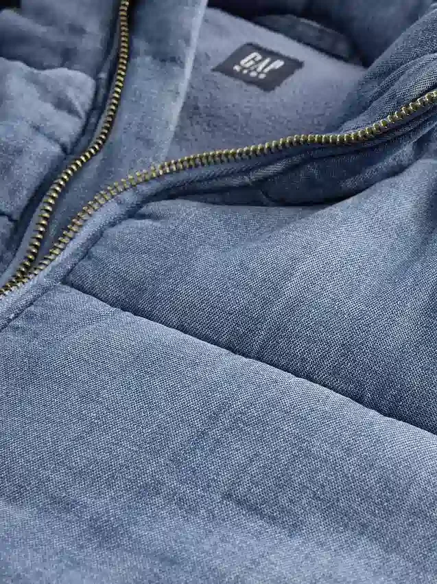 Chaqueta acolchada de vaquero con forro cálido para niños