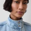 Chaqueta bomber de denim oversize