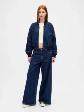 Chaqueta bomber de denim ultrasuave