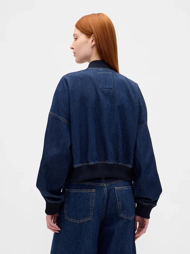 Chaqueta bomber de denim ultrasuave