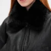 Chaqueta bomber de piel vegana