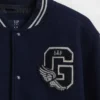 Chaqueta bomber infantil con logotipo «Varsity»