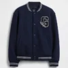 Chaqueta bomber infantil con logotipo «Varsity»