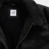 Chaqueta bomber infantil de lona con forro de sherpa