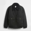 Chaqueta bomber infantil de lona con forro de sherpa