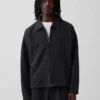 Chaqueta con cremallera oversize de peso grueso para adulto