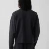 Chaqueta con cremallera oversize de peso grueso para adulto