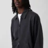 Chaqueta con cremallera oversize de peso grueso para adulto