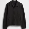 Chaqueta con cremallera oversize de peso grueso para adulto