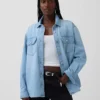 Chaqueta de camisa vaquera de estilo western
