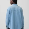 Chaqueta de camisa vaquera de estilo western