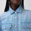 Chaqueta de camisa vaquera de estilo western