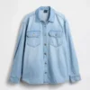 Chaqueta de camisa vaquera de estilo western