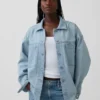 Chaqueta de camisa vaquera oversize