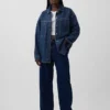 Chaqueta de camisa vaquera oversize