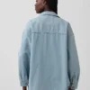Chaqueta de camisa vaquera oversize
