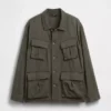 Chaqueta de campo de corte holgado