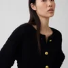 Chaqueta de jerséu con textura 100 % algodón