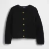 Chaqueta de jerséu con textura 100 % algodón