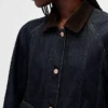 Chaqueta de trabajo tipo swing de denim ultrasuave