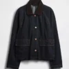 Chaqueta de trabajo tipo swing de denim ultrasuave